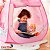 Barraca Toca Infantil Princesa Rosa Dobrável Para Crianças Casinha De Brincar Certificada Pelo Inmetro - Imagem 5