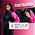 Conjunto Capa de Chuva Feminina para Motociclista Nylon Traveller Com Bolso Forrado Preto com Rosa Tamanho M - Pioneira - Imagem 6