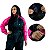 Conjunto Capa de Chuva Feminina para Motociclista Nylon Traveller Com Bolso Forrado Preto com Rosa Tamanho M - Pioneira - Imagem 2