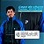 Conjunto Capa de Chuva para Motociclista Nylon Traveller Com Bolso Forrado Preto com Azul Royal Tamanho P - Pioneira - Imagem 4