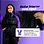 Conjunto Capa de Chuva Feminina Motociclista Nylon Traveller Com Bolso Forrado Preto c/Roxo Tamanho P M G GG XG Pioneira - Imagem 5