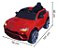 Mini Carro Elétrico Infantil 12v Vermelho Com Controle Remoto Faróis Som Cinto De Segurança E Portas - Imagem 2