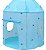 Barraca Infantil Castelo Princesa Azul Dobrável 1,35m Para Crianças Quarto Sala Brinquedoteca Importway - Imagem 7