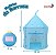 Barraca Infantil Castelo Princesa Azul Dobrável 1,35m Para Crianças Quarto Sala Brinquedoteca Importway - Imagem 2