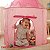 Barraca Infantil Castelo Princesa Rosa Dobrável 1,35m Para Crianças Quarto Sala Brinquedoteca Importway - Imagem 6