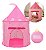 Barraca Infantil Castelo Princesa Rosa Dobrável 1,35m Para Crianças Quarto Sala Brinquedoteca Importway - Imagem 1