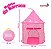 Barraca Infantil Castelo Princesa Rosa Dobrável 1,35m Para Crianças Quarto Sala Brinquedoteca Importway - Imagem 2