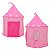 Barraca Infantil Castelo Princesa Rosa Dobrável 1,35m Para Crianças Quarto Sala Brinquedoteca Importway - Imagem 3