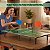 Mini Mesa Ping Pong Infantil 90cm Mdf Com Rede Raquetes E Bolinhas Portátil Para Crianças E Família Importway - Imagem 3
