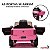 Carrinho Elétrico Infantil Ram 3500 Rho 12v Rosa Com Empurrador Som Luz Bateria Recarregável Importway - Imagem 9