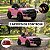 Carrinho Elétrico Infantil Ram 3500 Rho 12v Rosa Com Empurrador Som Luz Bateria Recarregável Importway - Imagem 10