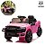 Carrinho Elétrico Infantil Ram 3500 Rho 12v Rosa Com Empurrador Som Luz Bateria Recarregável Importway - Imagem 1