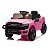 Carrinho Elétrico Infantil Ram 3500 Rho 12v Rosa Com Empurrador Som Luz Bateria Recarregável Importway - Imagem 2