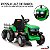 Trator Elétrico Infantil 12v Verde Com Carreta Controle Remoto Som Luz Bateria Recarregável Importway - Imagem 4