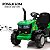 Trator Elétrico Infantil 12v Verde Com Carreta Controle Remoto Som Luz Bateria Recarregável Importway - Imagem 8