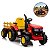 Trator Elétrico Infantil 12v Vermelho Com Carreta Controle Remoto Som Luz Bateria Recarregável Importway - Imagem 1