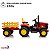 Trator Elétrico Infantil 12v Vermelho Com Carreta Controle Remoto Som Luz Bateria Recarregável Importway - Imagem 5