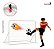 Trave De Futebol Infantil 180cm Com Rede E Tiro Ao Alvo Para Treino Jardim Praia E Quadra Importway - Imagem 7