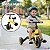 Bicicleta Infantil Equilíbrio 5 Em 1 Triciclo Empurrador Balance Bike Sem Pedal Amarela Para Crianças 3 Anos - Imagem 7