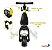 Bicicleta Infantil Equilíbrio 5 Em 1 Triciclo Empurrador Balance Bike Sem Pedal Amarela Para Crianças 3 Anos - Imagem 6