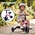 Bicicleta Infantil Equilíbrio 5 Em 1 Triciclo Empurrador Balance Bike Sem Pedal Rosa Para Crianças 3 Anos - Imagem 8