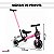 Bicicleta Infantil Equilíbrio 5 Em 1 Triciclo Empurrador Balance Bike Sem Pedal Rosa Para Crianças 3 Anos - Imagem 3