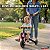 Bicicleta Infantil Equilíbrio 5 Em 1 Triciclo Empurrador Balance Bike Sem Pedal Rosa Para Crianças 3 Anos - Imagem 4