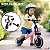 Bicicleta Infantil Equilíbrio 5 Em 1 Triciclo Empurrador Balance Bike Sem Pedal Rosa Para Crianças 3 Anos - Imagem 6