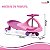 Carrinho Infantil Gira 360° Rolimã Rosa Com Rodas Led Pu 76mm Brinquedo Para Crianças A Partir De 2 Anos - Imagem 3