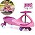 Carrinho Infantil Gira 360° Rolimã Rosa Com Rodas Led Pu 76mm Brinquedo Para Crianças A Partir De 2 Anos - Imagem 1