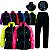 Conjunto Capa Chuva Motociclista Impermeável Nylon Forrado Bolso Interno Zíper Traveller P M G GG XG - Pioneira - Imagem 1
