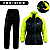 Conjunto Capa Chuva Motociclista Impermeável Nylon Forrado Bolso Interno Zíper Traveller P M G GG XG - Pioneira - Imagem 13