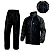 Conjunto Capa Chuva Moto Masculino Impermeável Nylon Forrado Bolso Zíper Capuz Refletivo Traveller Pioneira - Imagem 2