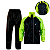 Conjunto Capa Chuva Moto Masculino Impermeável Nylon Forrado Bolso Zíper Capuz Refletivo Traveller Pioneira - Imagem 8