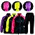 Conjunto Capa Chuva Moto Feminina Impermeável Nylon Forrado Bolso Interno Zíper Traveller Pioneira - Imagem 1