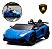 Carrinho Elétrico Infantil Lamborghini Aventador 24v Azul 2 Lugares Controle Remoto Rodas Eva Até 100kg - Imagem 1