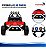 Buggy Elétrico Infantil 12v Vermelho Com Controle Remoto Som Luz Carrinho Para Crianças A Partir De 3 Anos - Imagem 10