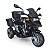 Moto Elétrica Infantil 6v Preta Com Som Luz Farol 3 Bagageiros Bateria Recarregável Para Crianças 3 Anos - Imagem 2