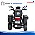 Moto Elétrica Infantil 6v Preta Com Som Luz Farol 3 Bagageiros Bateria Recarregável Para Crianças 3 Anos - Imagem 9