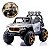 Utv Elétrico Infantil 12v Cinza Com Controle Remoto Som Luz Carrinho Motorizado Para Crianças 3 Anos - Imagem 1