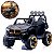 Mini Utv Elétrico Infantil 12v Preto Com Controle Remoto Som Luz Carrinho Para Crianças A Partir 3 Anos - Imagem 1
