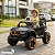 Mini Utv Elétrico Infantil 12v Preto Com Controle Remoto Som Luz Carrinho Para Crianças A Partir 3 Anos - Imagem 7