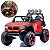 Mini Utv Elétrico Infantil 12v Vermelho Com Controle Remoto Som Luz Carrinho Para Crianças A Partir 3 Anos - Imagem 1