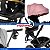 Triciclo Infantil 3 Em 1 Rosa Com Capota Empurrador Assento Gira 360° Reclina Rodas Eva Para Passeio - Imagem 11