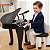 Piano Infantil Musical Com Banquinho Microfone Luz Som Teclado Brinquedo Para Crianças A Partir De 4 Anos - Imagem 8