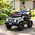 Mini Utv Elétrico Infantil 12v Cinza Com Controle Remoto Som Luz Usb Mp3 Até 30kg Para Crianças - Imagem 7