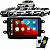 Kit Multimídia 7 CarPlay Android Auto Sem Fio + Moldura Duster Logan Sandero Oroch Captur Kwid 2011/2022 - Imagem 1