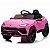 Carrinho Elétrico Infantil Lamborghini Urus Rosa 12v Licenciado Controle Remoto Farol Led Luz E Som - Imagem 10