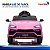 Carrinho Elétrico Infantil Lamborghini Urus Rosa 12v Licenciado Controle Remoto Farol Led Luz E Som - Imagem 4