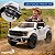 Mini Carro Caminhonete Elétrica Infantil Ford F-150 Raptor Branca 12v Licenciada Controle Remoto Luz E Som Até 30kg - Imagem 4